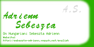 adrienn sebeszta business card